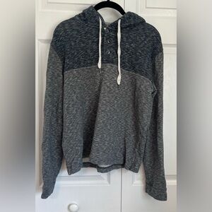 Men's Lucky Brand Semi Button Up Hooded Sweatshirt